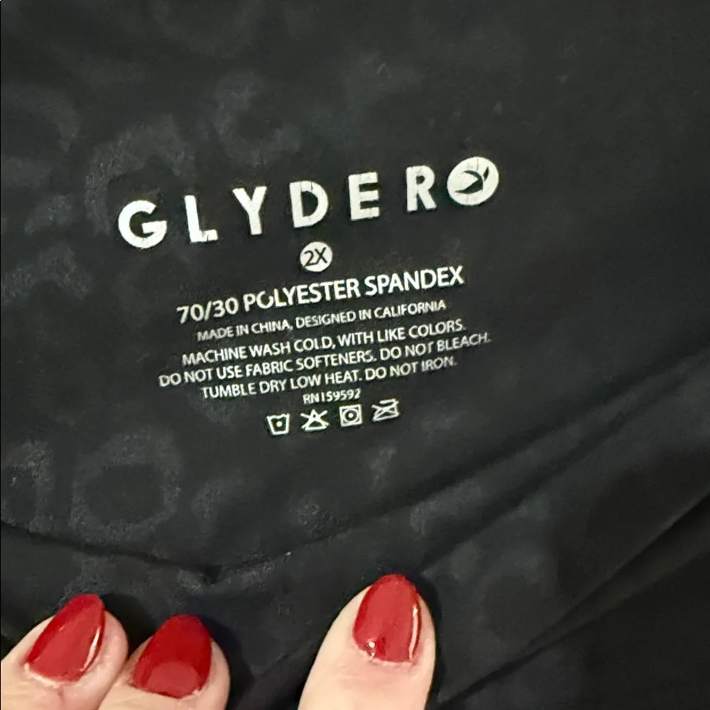 Glyder Black Patterned Leggings - Picture 2 of 6